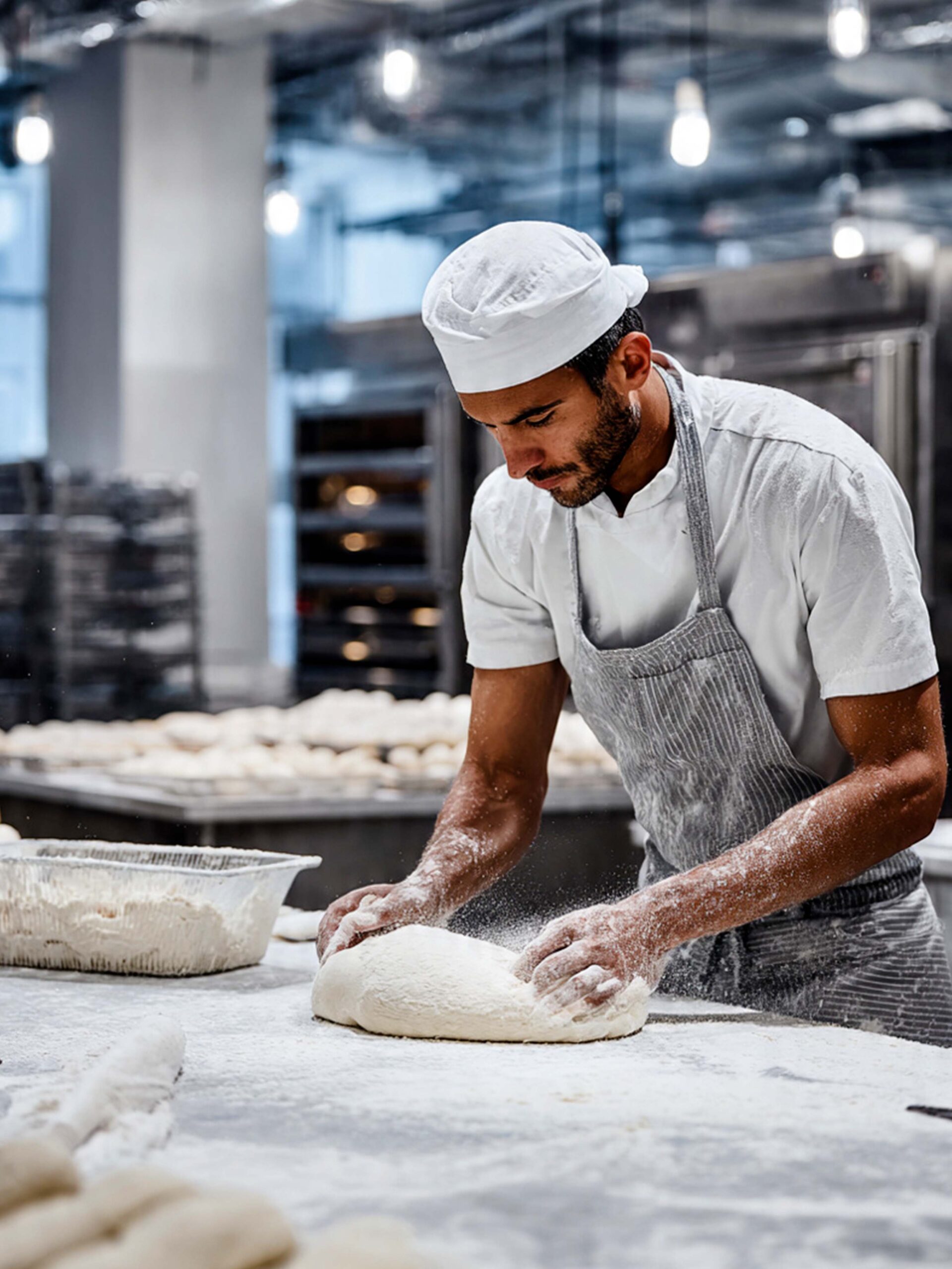 Manufacturing staff briefing and safety checks