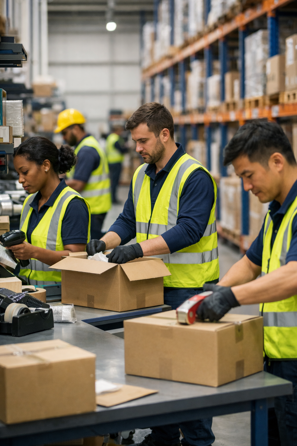 Warehouse picking and packing operation