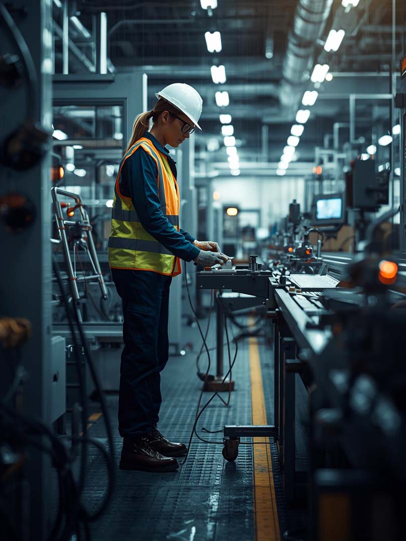 Quality checks and production control on the factory floor