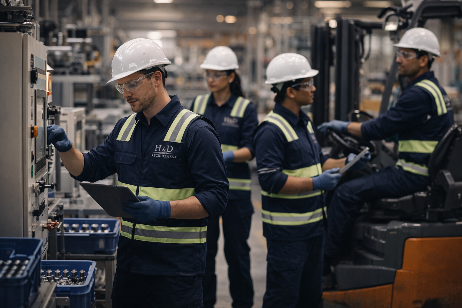 Factory-ready compliant manufacturing staff