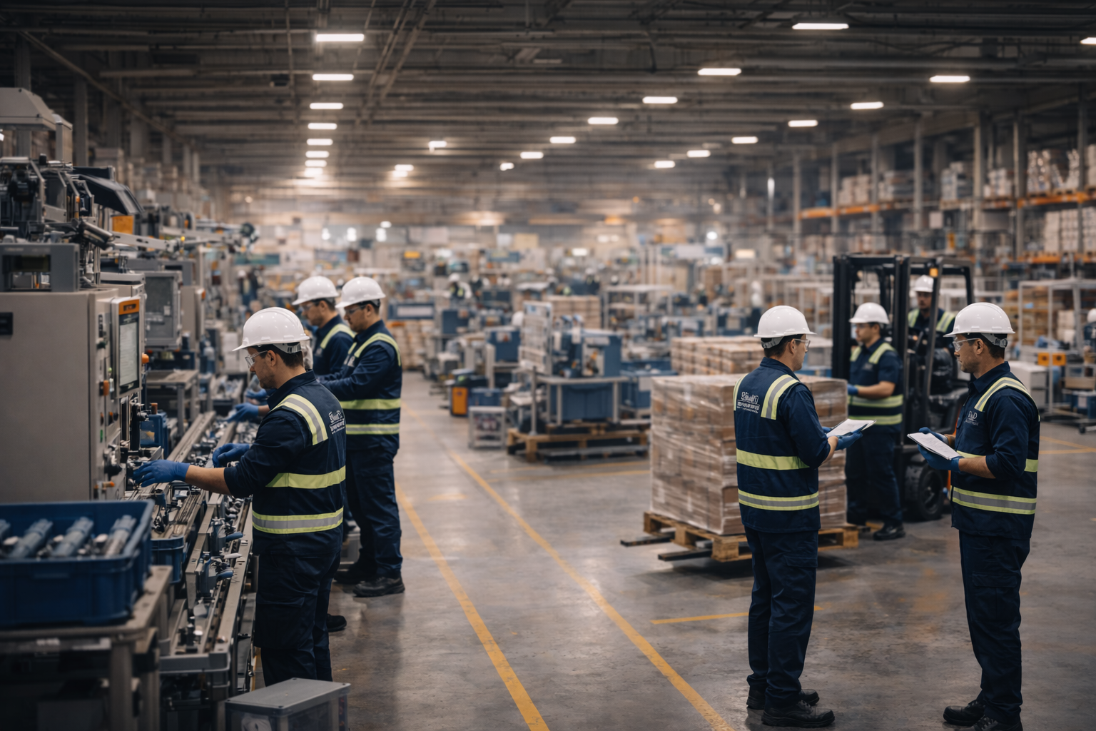 Modern UK manufacturing operations and production floor