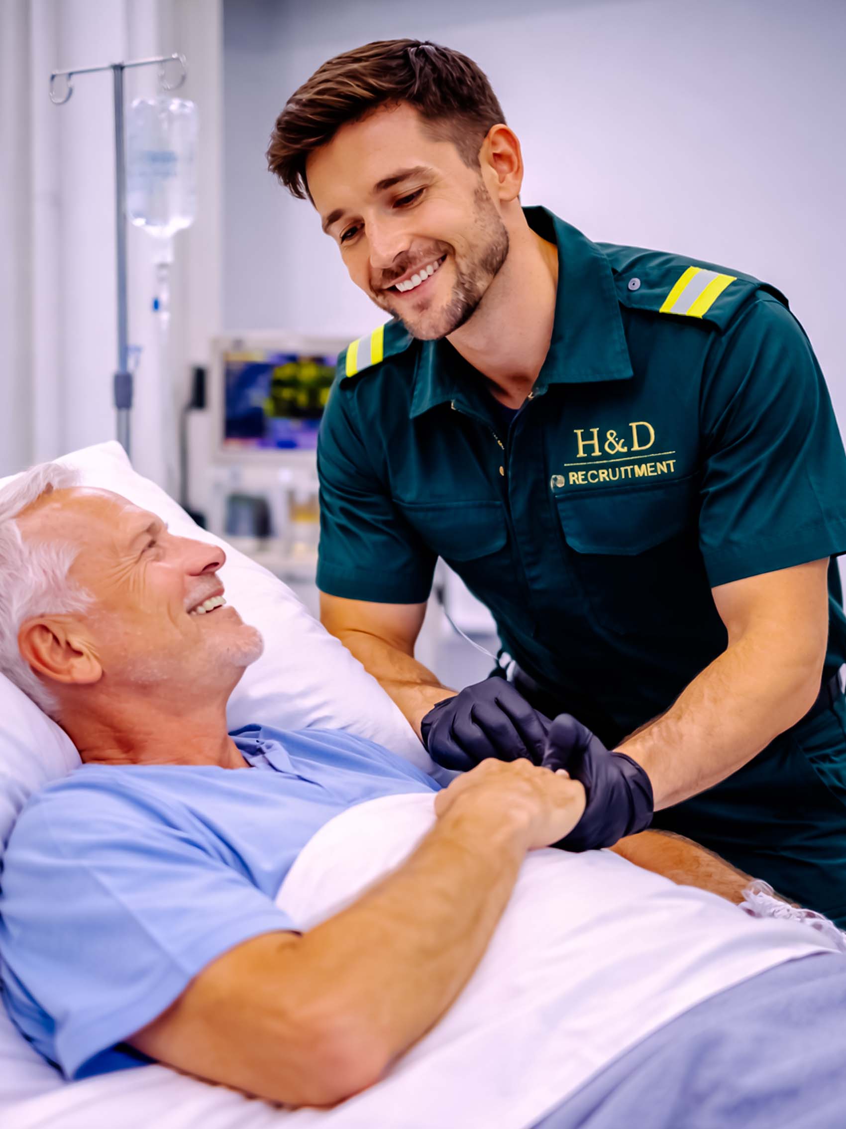 Reliable healthcare workers maintaining care quality